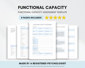 Modello e rapporto di valutazione della terapia della capacità funzionale (download digitale PDF)