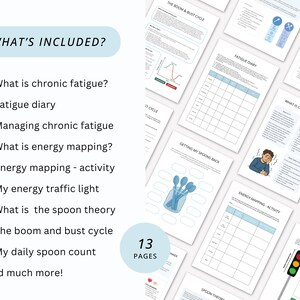 Chronic Fatigue Therapy Worksheets with Fatigue Diary