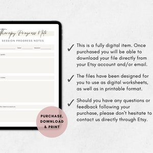Therapy Progress Note Template: 7-Page Psychotherapy Forms (PDF)