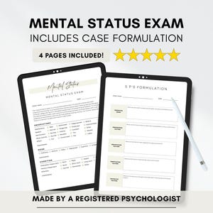 Pakiet formularza przyjęcia terapeuty z oceną zdrowia psychicznego i formułowaniem przypadku 5P