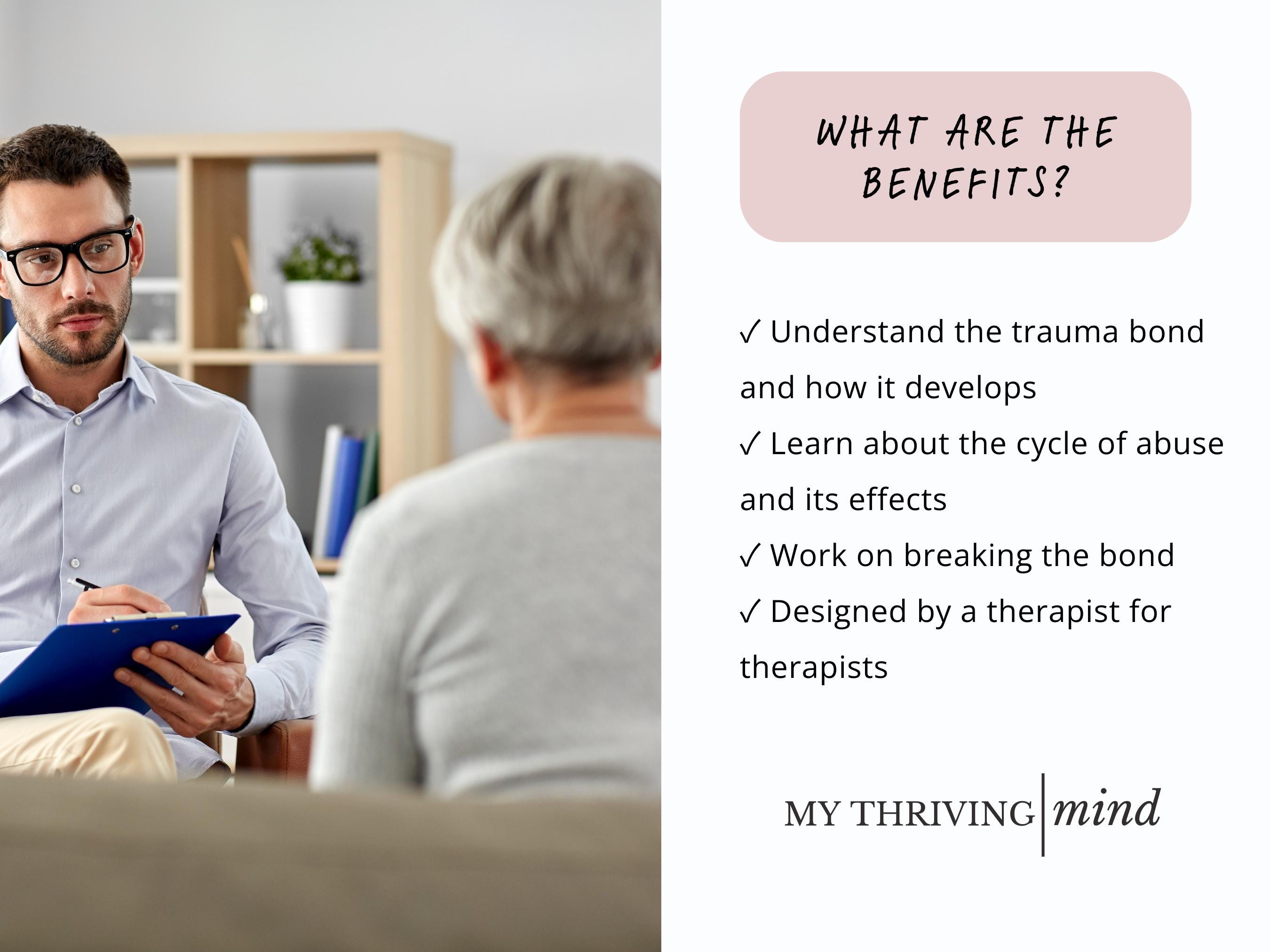 Trauma Bonding Therapy Worksheets for Managing PTSD and Emotional Abuse ...