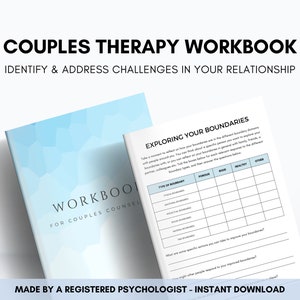 Marriage Counseling Workbook for Couples Identifying Relationship Values, Building Communication Skills and Setting Healthy Boundaries