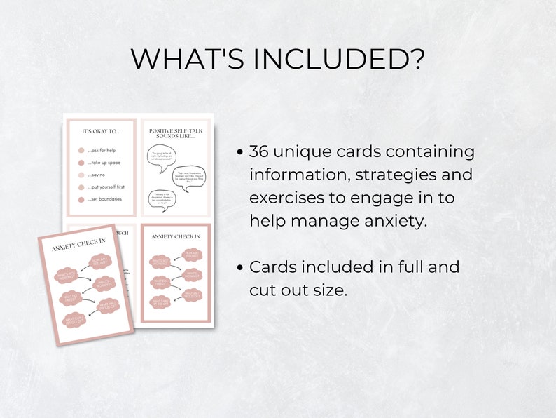 Anxiety Coping Skills Cards