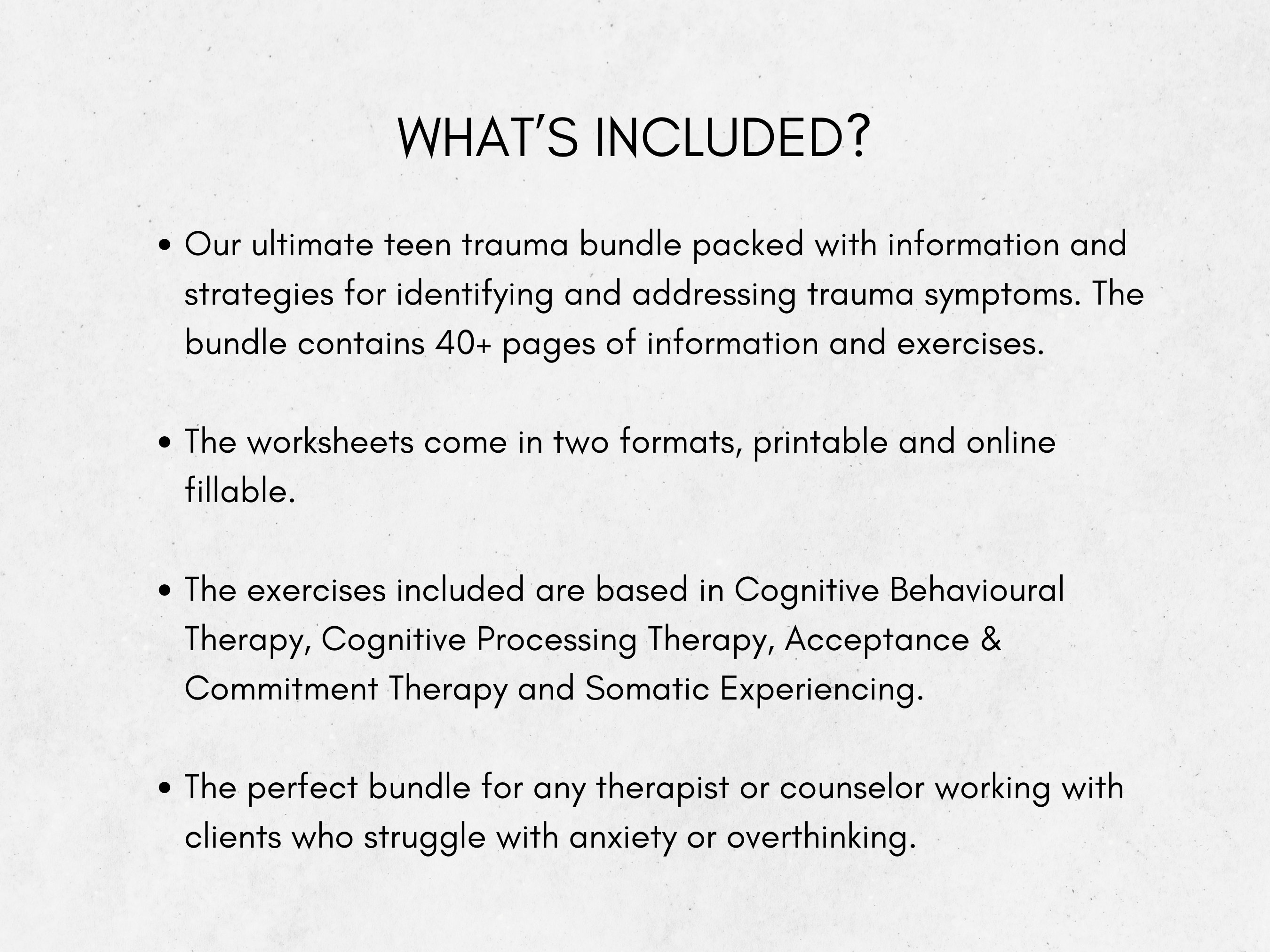 Trauma Coping Skills Workbook Bundle: CBT, PTSD Resources for Teens ...