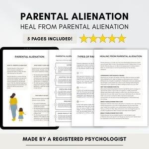 Educatieve werkbladen ouderverstotingstherapie (digitale pdf-download)