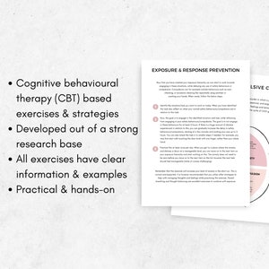 CBT for OCD Therapy Worksheets Bundle