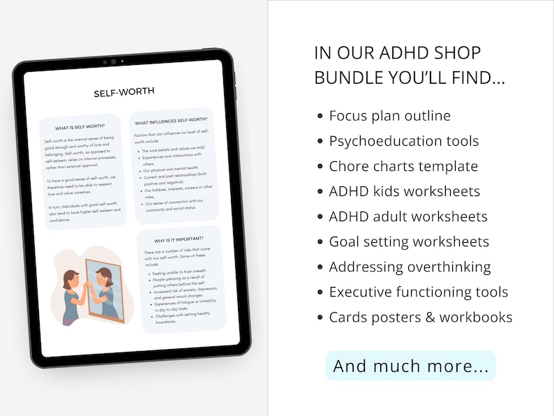 ADHD Worksheets Complete Bundle
