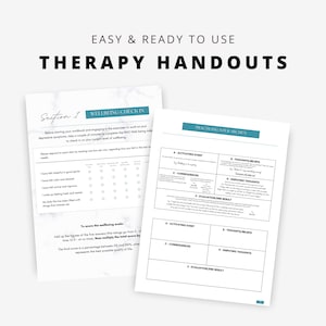 CBT Workbook Bundle for Overcoming and Managing Depressive Symptoms