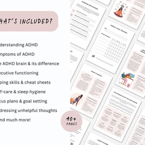 ADHD Worksheets for Teens: Executive Functioning & Coping Skills ...