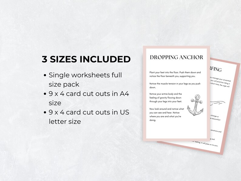 Anxiety Coping Skills Cards