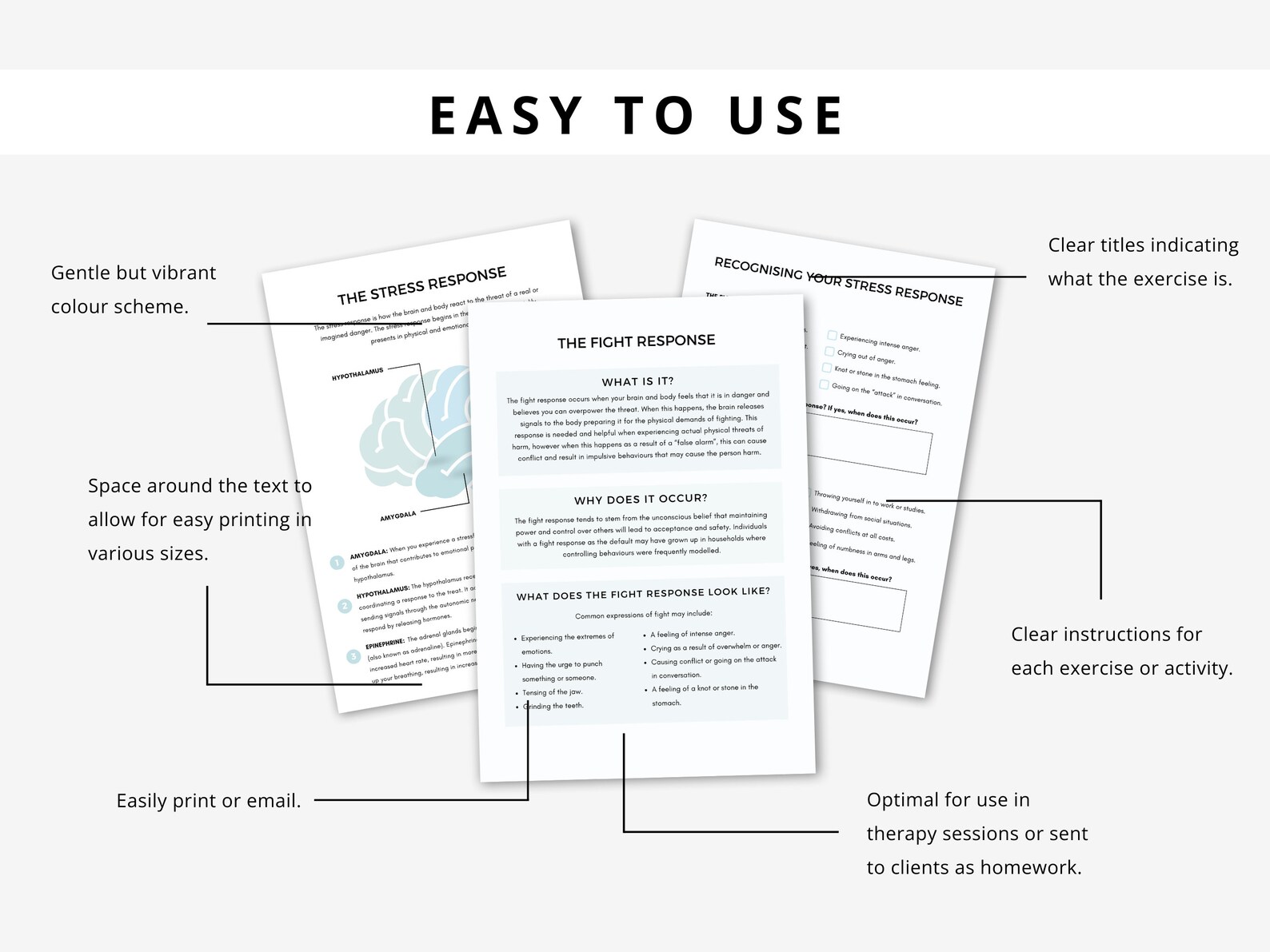 Fight Flight Freeze Fawn Response Worksheet Bundle, Therapist Resource ...