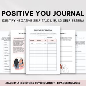 Diario Positive You per gestire il critico interiore e il dialogo interiore negativo, sviluppando al contempo fiducia in se stessi, autostima e capacità di adattamento positive
