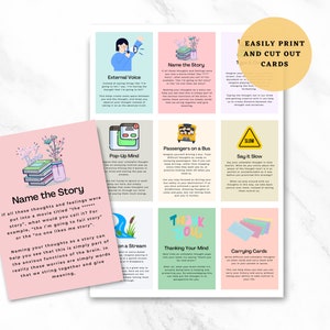 Teen Anxiety Coping Skills Cards