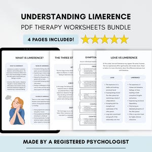 Limerence Therapy Handouts: Understanding Love & Relationships (PDF Digital Download)