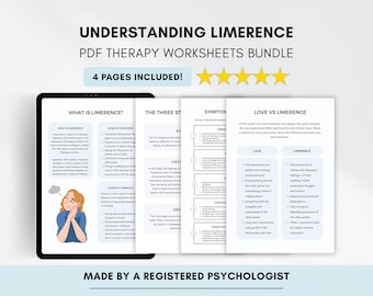 Limerence Therapy Handouts: Understanding Love & Relationships (PDF Digital Download)