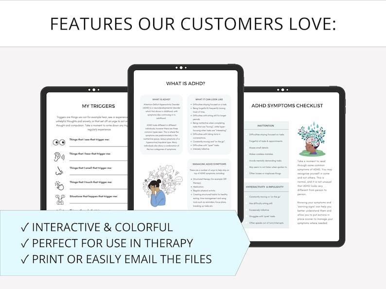 Mental Health Worksheets Whole Shop Bundle