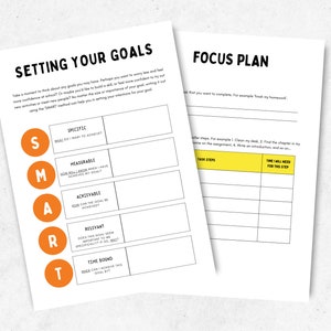 Kids & Teens Goal Setting Worksheets