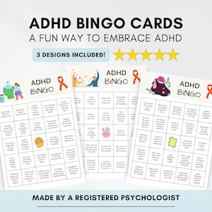 Gioco del Bingo ADHD: Funzioni esecutive per adolescenti e adulti (download digitale)