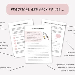 Acceptance and Commitment Therapy Worksheets for Kids