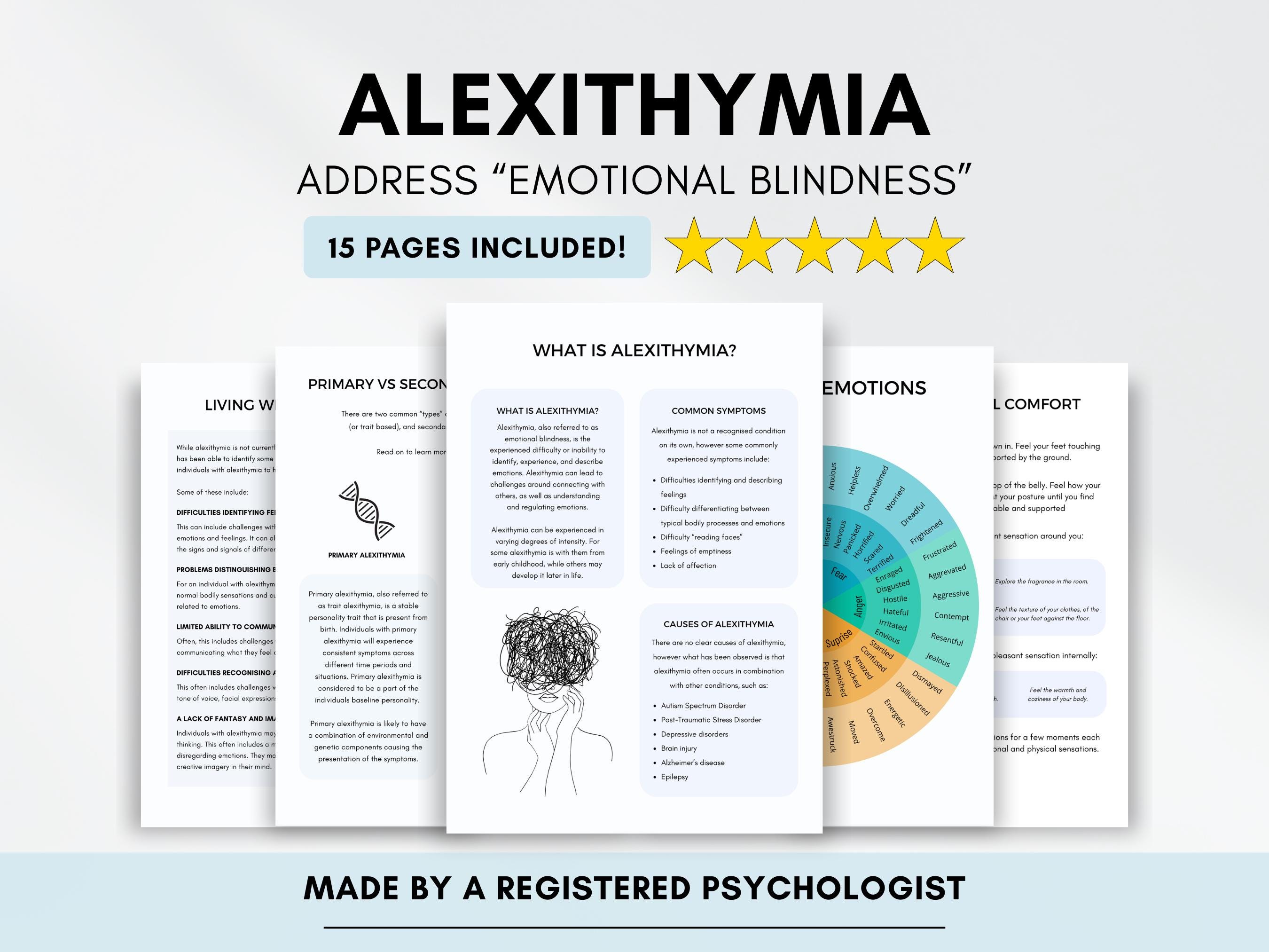 Alexithymia Questionnaire.pdf Alexithymia Worksheets for Addressing Emotional Blindness and Managing ...
