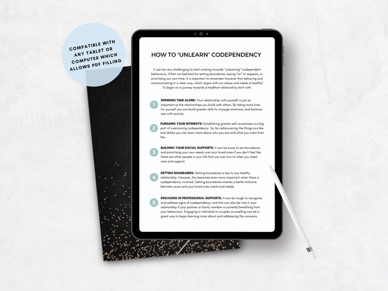Codependency Worksheets Bundle