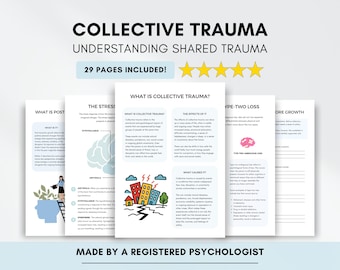 Werkbladen collectieve traumatherapie met stressrespons voor posttraumatische groei