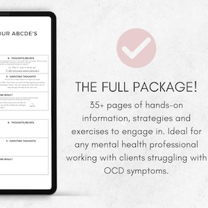 CBT for OCD Therapy Worksheets Bundle