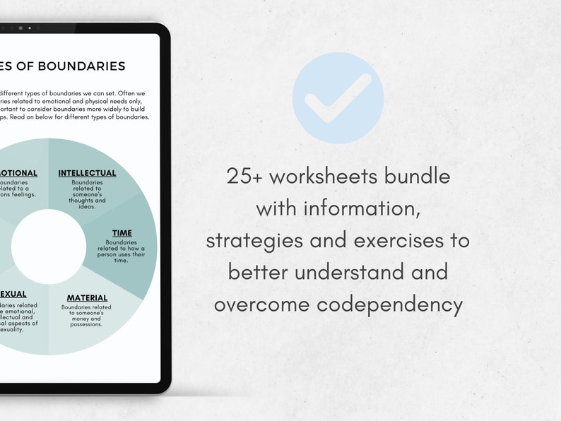 Codependency Worksheets Bundle