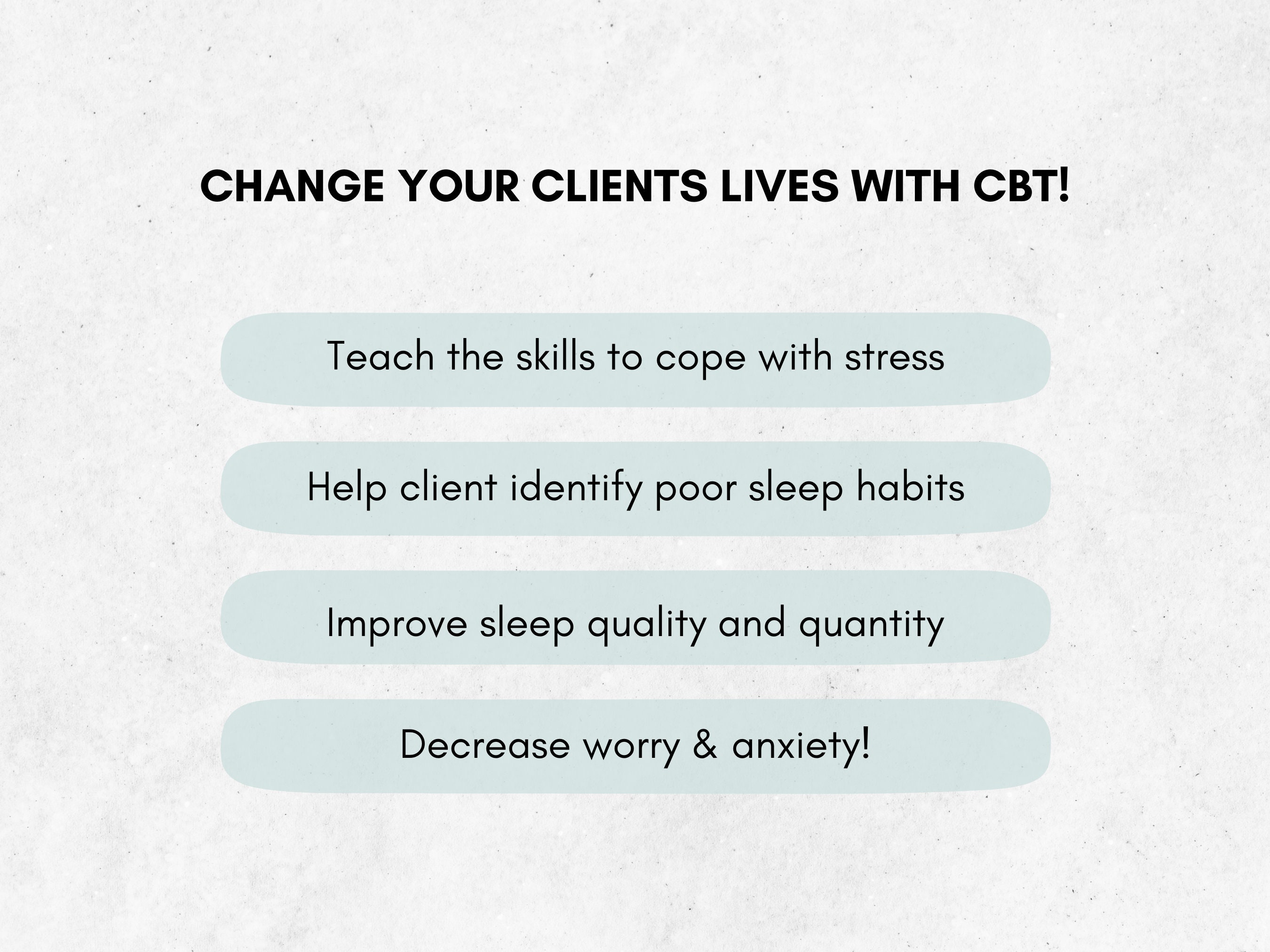 Cbt therapy for insomnia psychology worksheets for better sleep