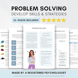 Werkbladen voor probleemoplossing: executieve functies en ADHD-beheer (afdrukbaar/invulbaar)