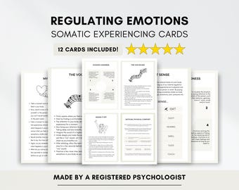 Somatic Exercise Cards: Trauma Therapy Coping Skills (PDF Digital Download)