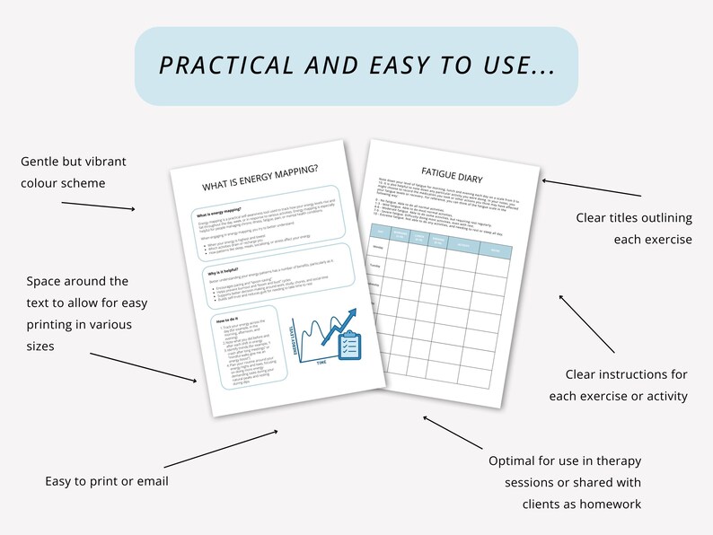Chronic Fatigue Therapy Worksheets with Fatigue Diary