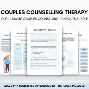 Printable Couples Counseling PDF Worksheets for Couples Therapy and Marriage Counselling, Healthy Boundaries and Effective Communication
