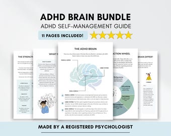 Paquete de Funcionamiento Cerebral para el TDAH: Herramienta Terapéutica para Adolescentes y Adultos (Descarga Digital)