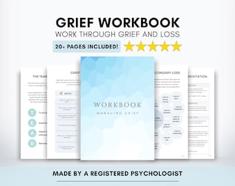 Werkboek rouwverwerking voor volwassenen: omgaan met verlies en emoties (digitale pdf-download)