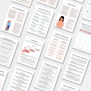 Codependency Worksheets Bundle With Boundary Setting Therapist Resource ...