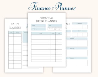 Wedding Planner, Printable Wedding Planner Pages | Wedding Plan Bundle | Wedding Planning Book | Wedding Planner