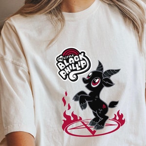 My Little Black Phillip Comfort Colors TShirt, Comfort Colors, Halloween, Halloween TShirt, Horror, Horror Shirt, Horror TShirt, Pony Shirt