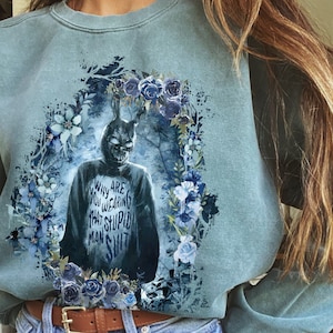 Donnie Darko Comfort Colors Sweatshirt, Donnie Darko, Comfort Colors, Horrorfilme, Horrorfilm Shirt, Halloween, Horrorfilm TShirt