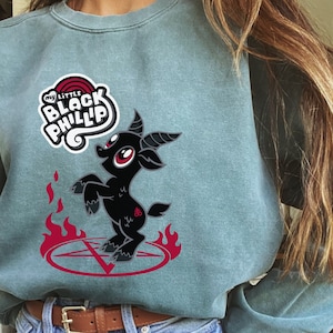 My Little Black Phillip Comfort Colors Sweatshirt, Halloween Shirt, Halloween Sweatshirt, Horror, Halloween Horror Shirt, Horror Stuff