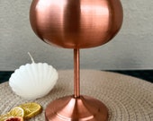 Handmade Matte Vintage Copper Wine Glass Goblet ,Oriental Gift For Valentine