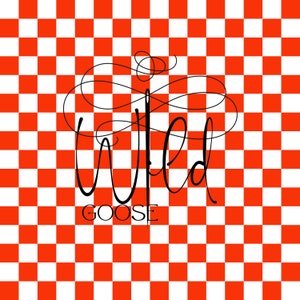 Red checkered non-directional seamless pattern