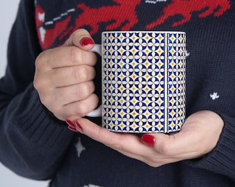 Taza de cerámica de Azulejo: un recuerdo portugués