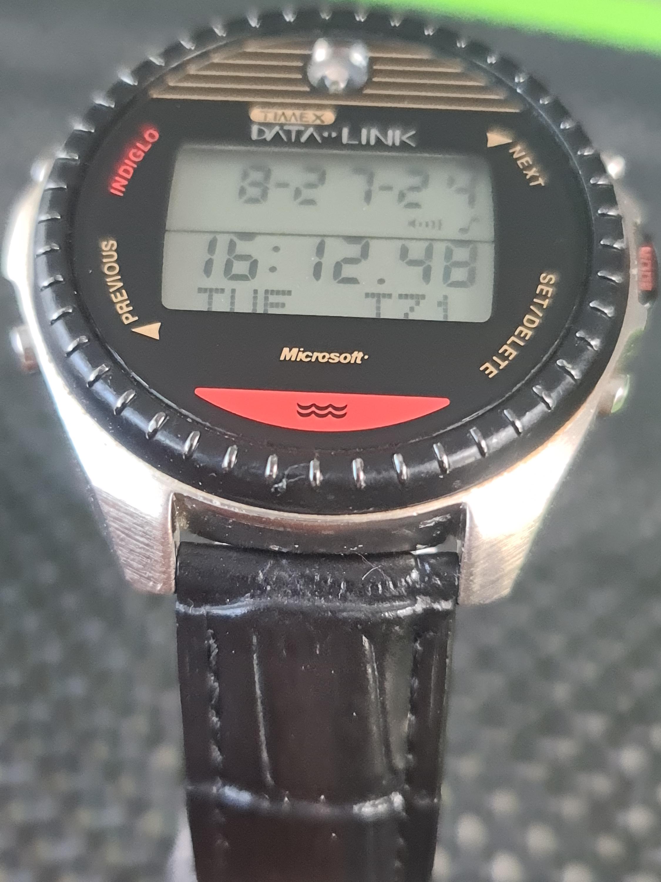 Rare 1990s Vintage NASA Approved TIMEX MICROSOFT Data-link