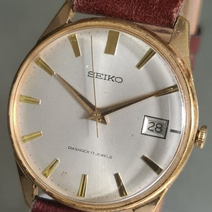 Seiko Automatic Diashock 17 Jewels Mens Vintage SEIKO 17 Jewel