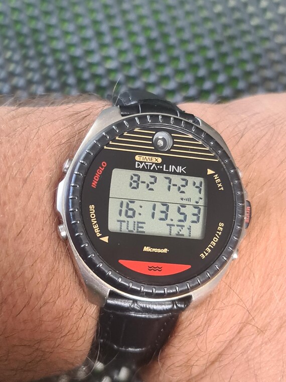 Rare 1990s Vintage NASA Approved TIMEX MICROSOFT Data link 150 Digital Watch Etsy UK