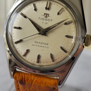 OH済60s ティソ【TISSOT】SEASTAR T.12 自動巻き金張り時計