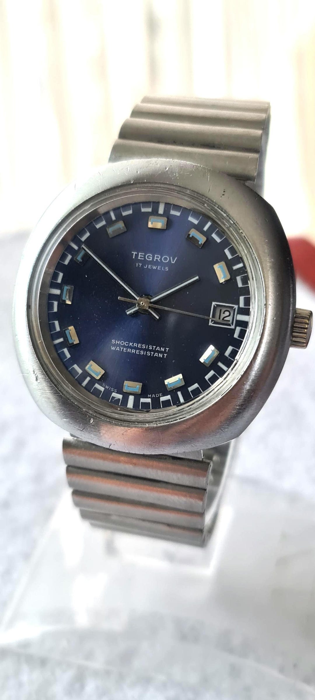 Montre Mécanique Vintage Femme Tegrov - Suisse, 17 Rubis, Occasion
