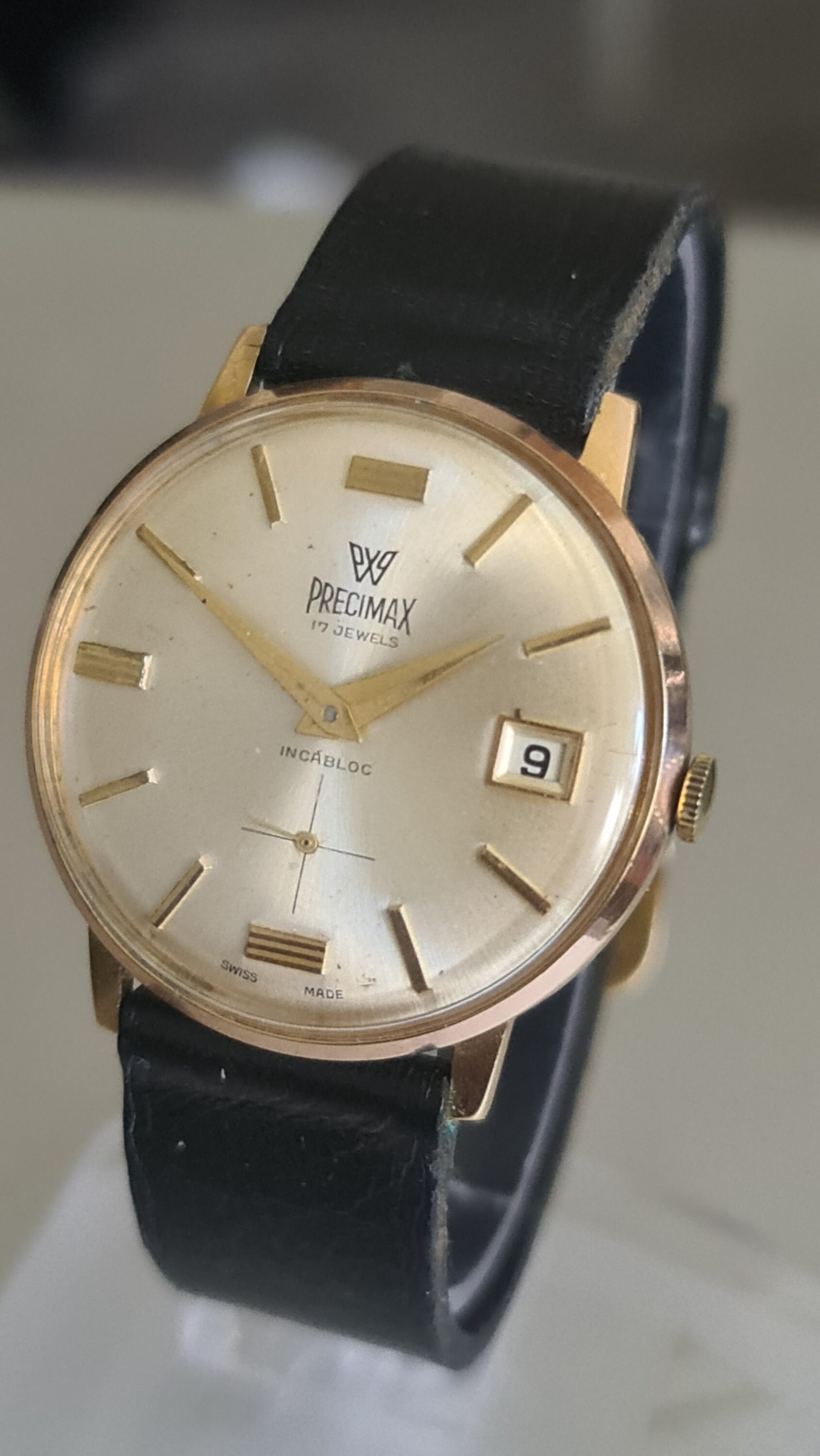PRECIMAX プレシマックス 21 jewels gold plate 時計 A 14ct gold