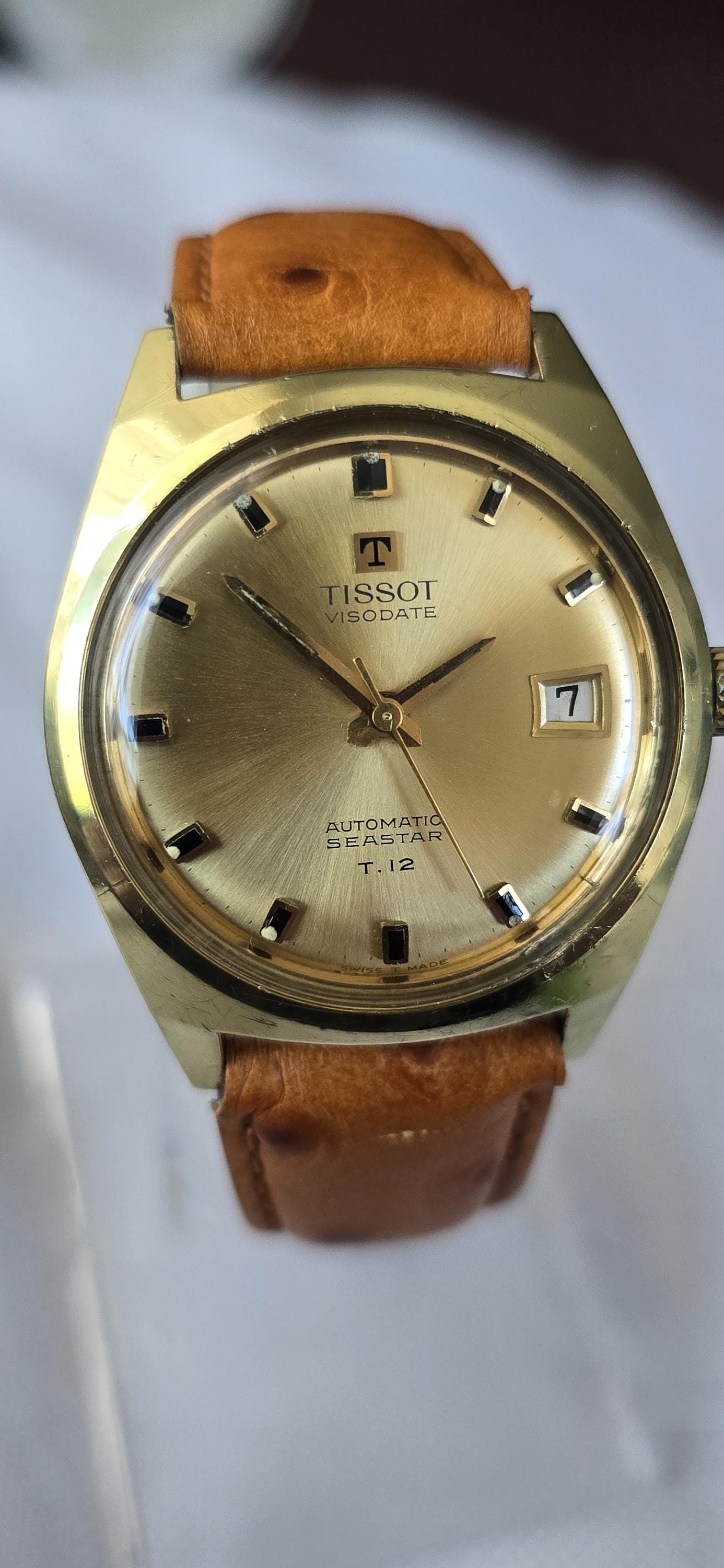 【稼働】ティソ シースター 1990年代 ゴールドウォッチ ヴィンテージ 腕時計 Tissot seastar t12 - Etsy 日本